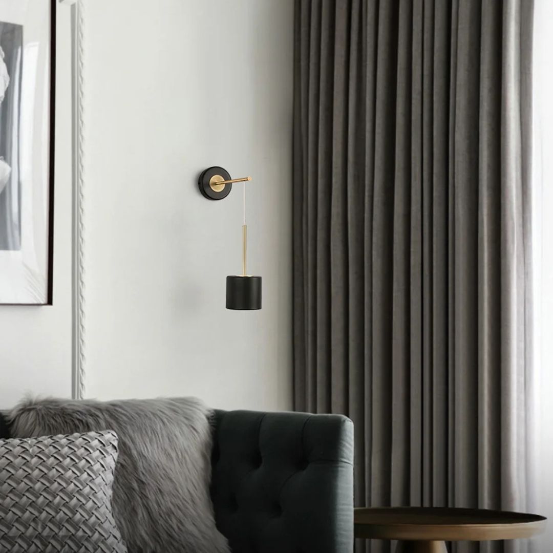 Modern Circular Acrylic Pendant Wall Light for Bedroom