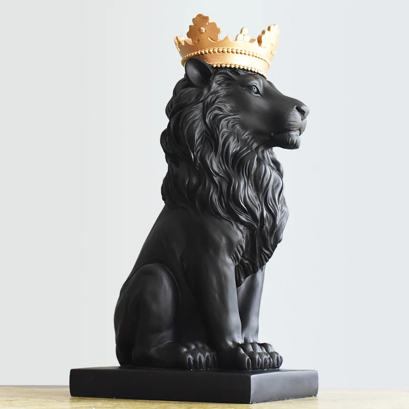 Estatueta Decorativa Leão Imperador - Toque De Casa