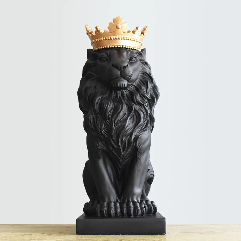 Estatueta Decorativa Leão Imperador - Toque De Casa