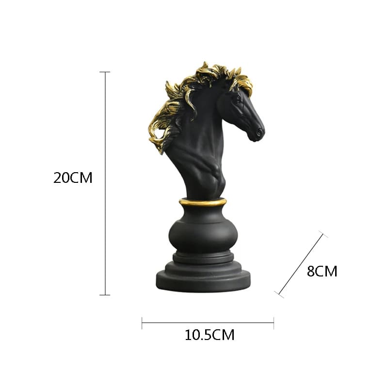 estatueta, estatueta decorativa, estatueta em resina, estatuetas decorativas modernas, Decoração de Mesa de Resina, Decoração de Mesa, Estátua Peças de Xadrez, Estatueta Decorativa Para Mesa Peças de Xadrez em Resina,