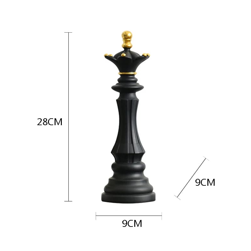 estatueta, estatueta decorativa, estatueta em resina, estatuetas decorativas modernas, Decoração de Mesa de Resina, Decoração de Mesa, Estátua Peças de Xadrez, Estatueta Decorativa Para Mesa Peças de Xadrez em Resina,