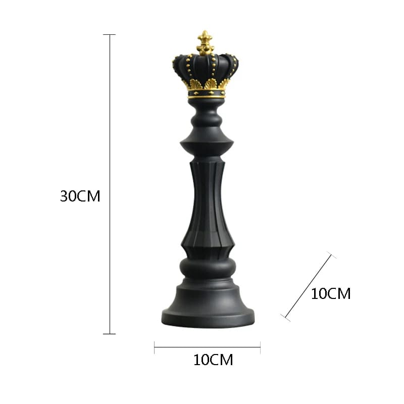 estatueta, estatueta decorativa, estatueta em resina, estatuetas decorativas modernas, Decoração de Mesa de Resina, Decoração de Mesa, Estátua Peças de Xadrez, Estatueta Decorativa Para Mesa Peças de Xadrez em Resina,