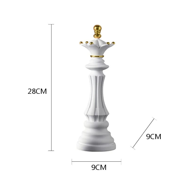estatueta, estatueta decorativa, estatueta em resina, estatuetas decorativas modernas, Decoração de Mesa de Resina, Decoração de Mesa, Estátua Peças de Xadrez, Estatueta Decorativa Para Mesa Peças de Xadrez em Resina,