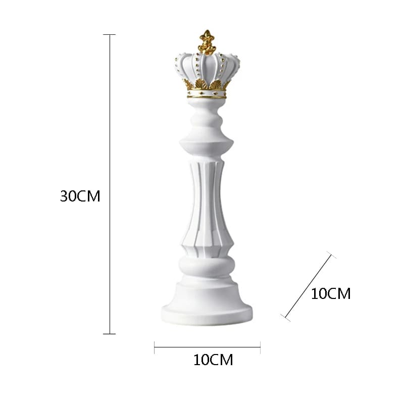 estatueta, estatueta decorativa, estatueta em resina, estatuetas decorativas modernas, Decoração de Mesa de Resina, Decoração de Mesa, Estátua Peças de Xadrez, Estatueta Decorativa Para Mesa Peças de Xadrez em Resina,