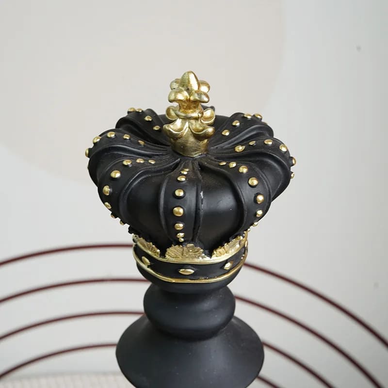 estatueta, estatueta decorativa, estatueta em resina, estatuetas decorativas modernas, Decoração de Mesa de Resina, Decoração de Mesa, Estátua Peças de Xadrez, Estatueta Decorativa Para Mesa Peças de Xadrez em Resina,