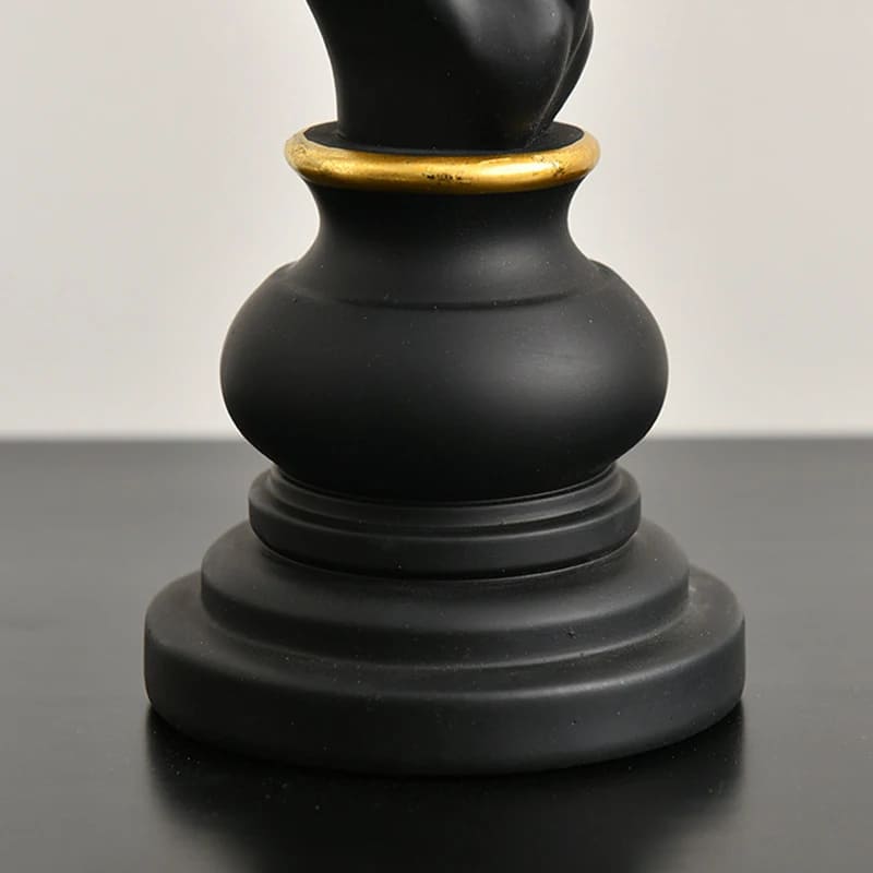 estatueta, estatueta decorativa, estatueta em resina, estatuetas decorativas modernas, Decoração de Mesa de Resina, Decoração de Mesa, Estátua Peças de Xadrez, Estatueta Decorativa Para Mesa Peças de Xadrez em Resina,